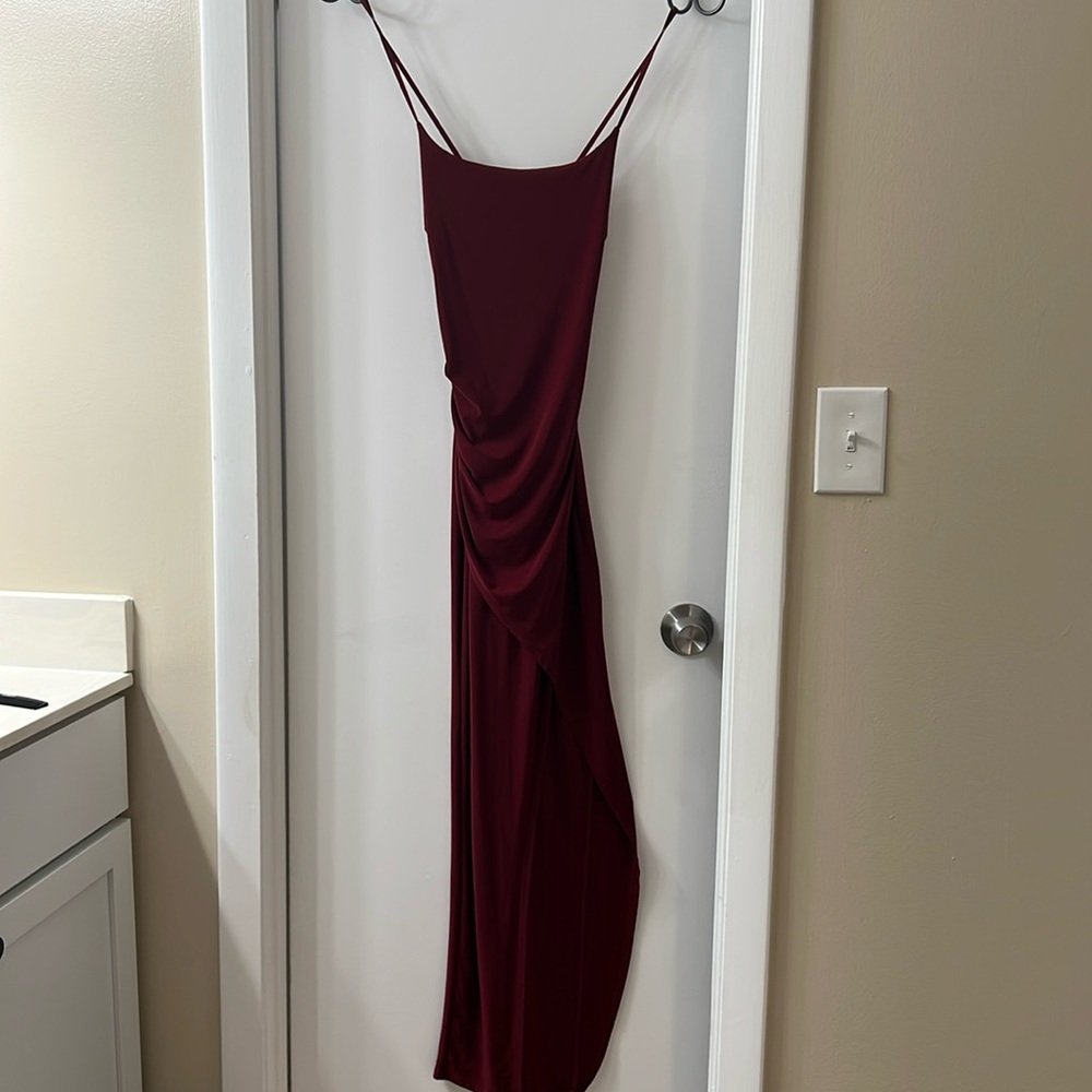 Burgundy Windsor Dress